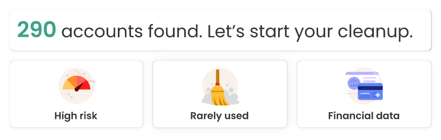 online acount cleanup
