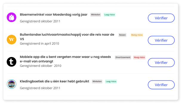 McAfee Plus maakt het mogelijk om online accounts in onbruik te reinigen, wat de oorsprong kan zijn van de diefstal van persoonlijke gegevens.